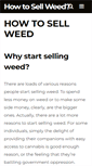 Mobile Screenshot of howtosellweed.com